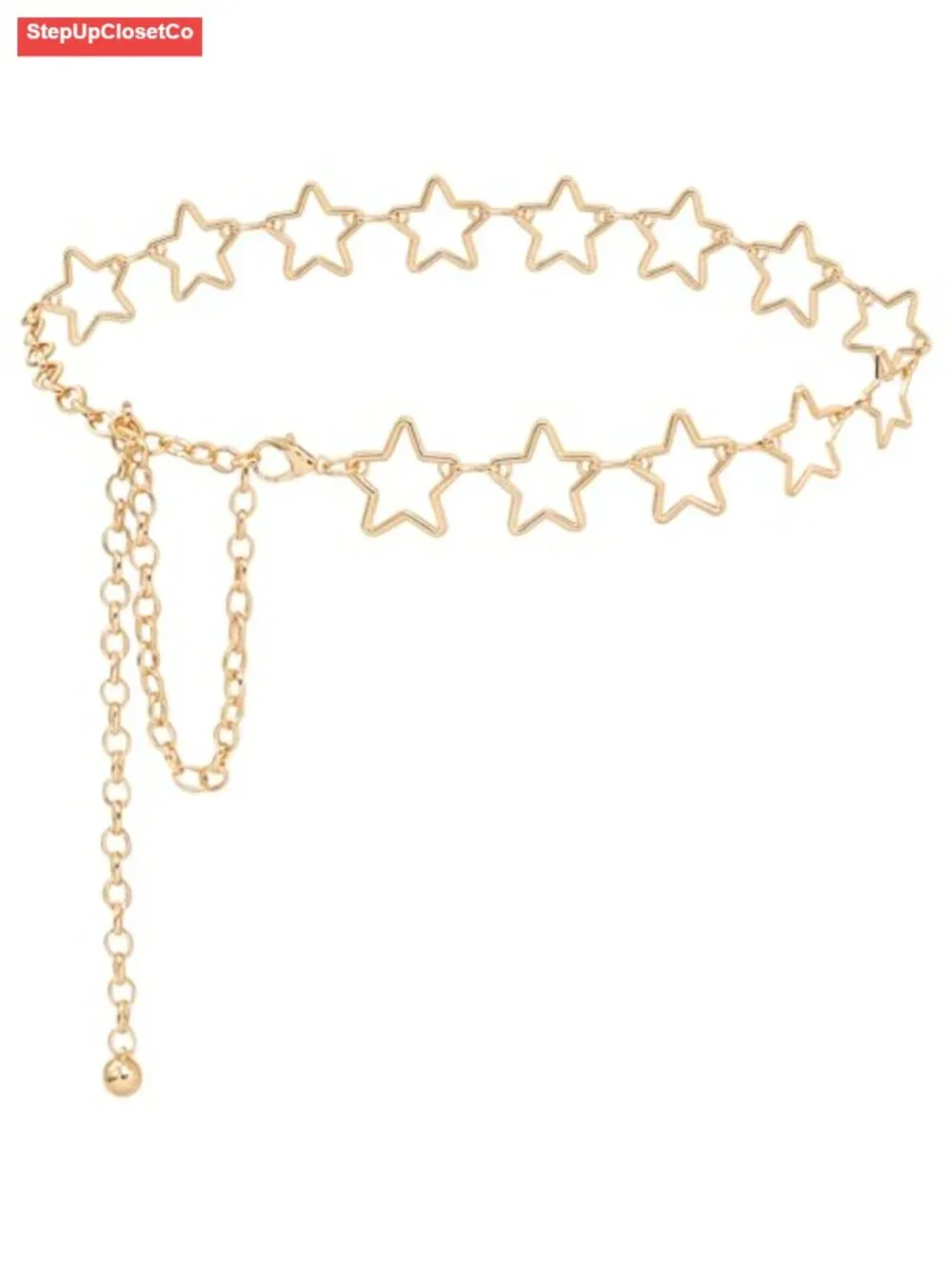 Adjustable O-Ring Waist Chain Belt for Women - Alloy Layered Waist Jewelry